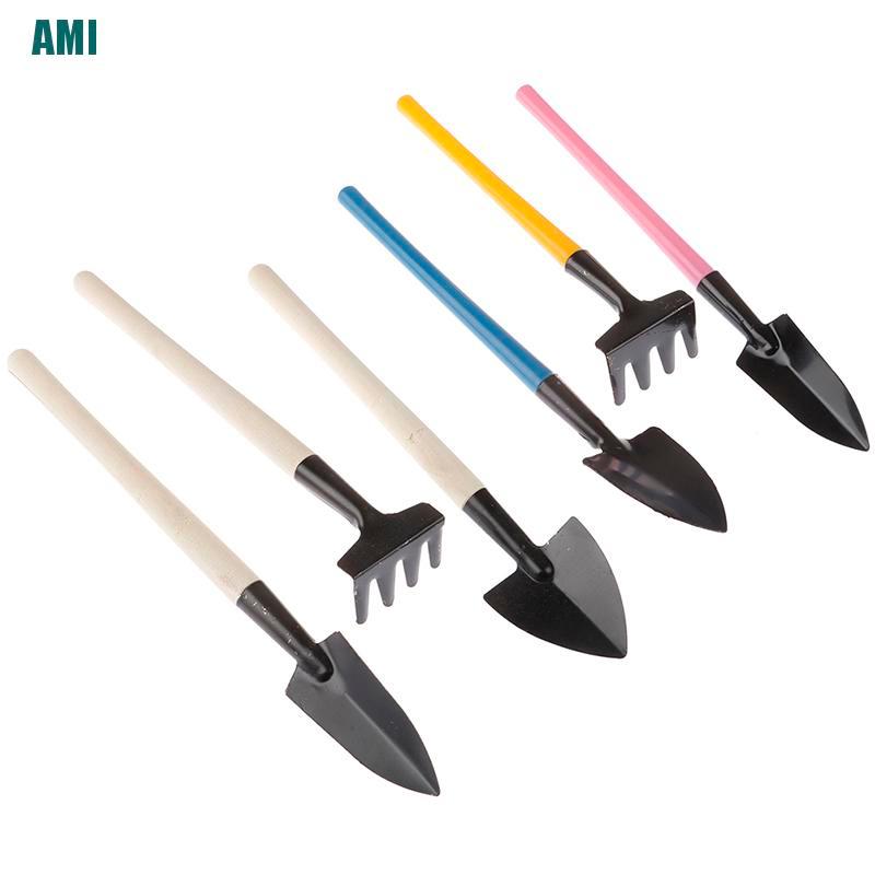Bộ 3 dụng cụ làm vườn bằng gỗ + sắt tiện lợi