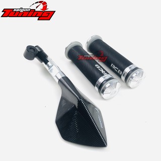 COMBO GƯƠNG (KIẾNG) RIZOMA + TAY RCB lắp được các dòng xe hiện tại ( hình chụp thực tế )