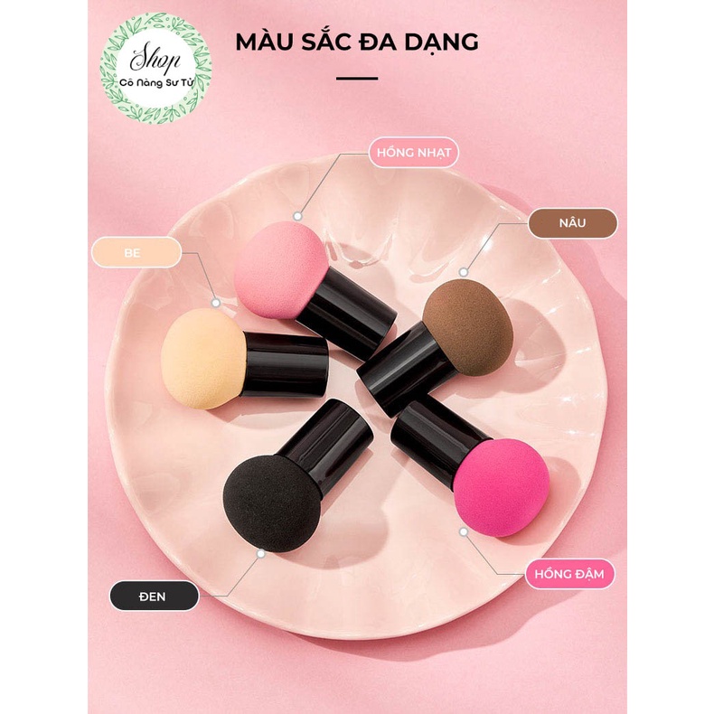 Bông Mút tán kem nền, kem chống nắng MAYCREATE có tay cầm hình nấm - Cô nàng sư tử | BigBuy360 - bigbuy360.vn