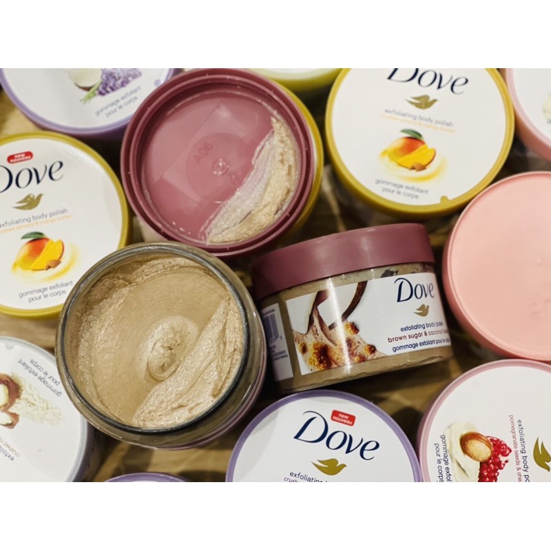 TẨY TẾ BÀO CHẾT DOVE EXFOLIATING BODY POLISH là dòng tẩy tế bào chất lượng tại Mỹ .