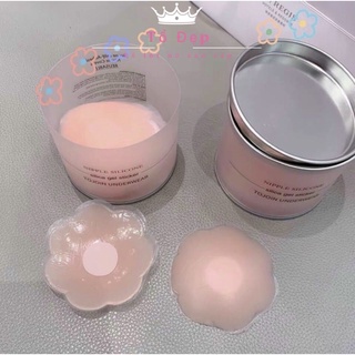 Miếng dán ngực silicon - 10 miếng dán ti, nhũ hoa hộp hồng
