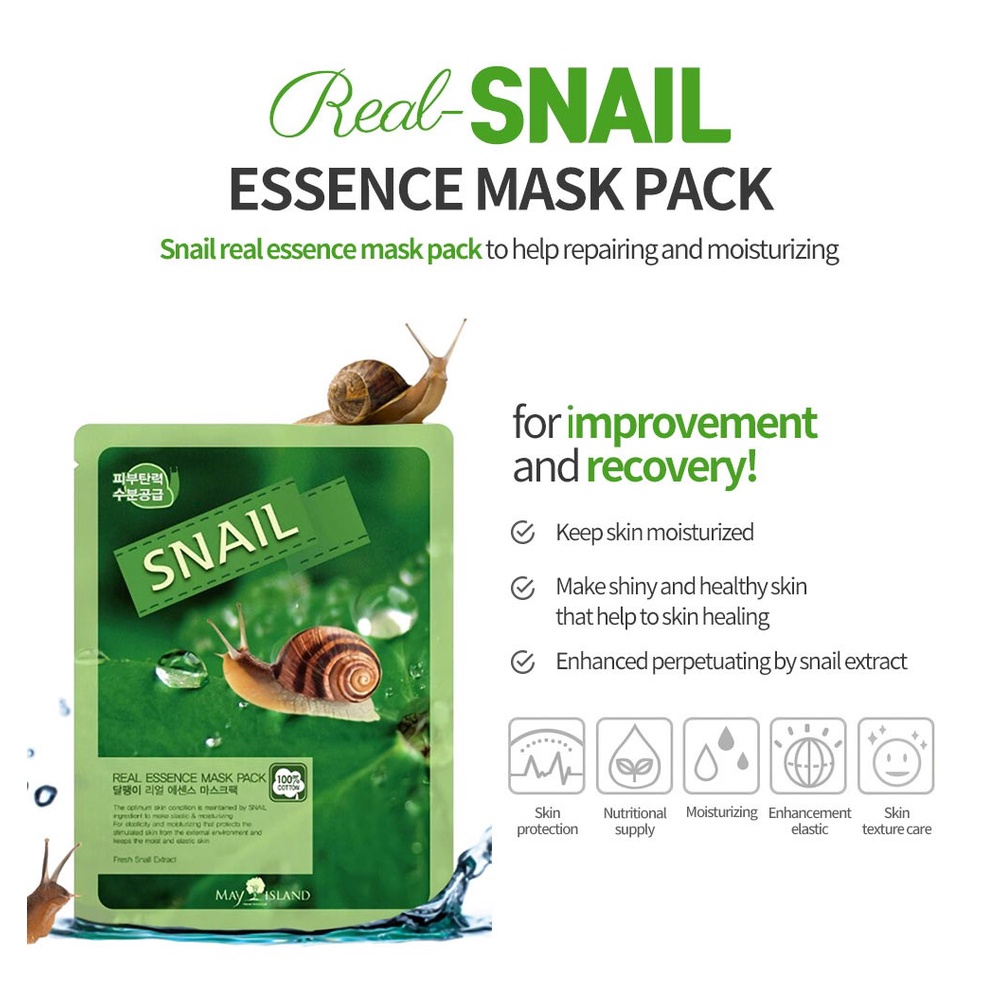 Mặt Nạ May Island Real-Essence Mask Pack 25ml