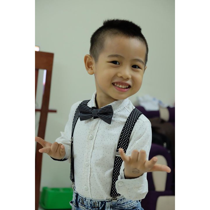 Set nơ đeo cổ + đai quần bé trai