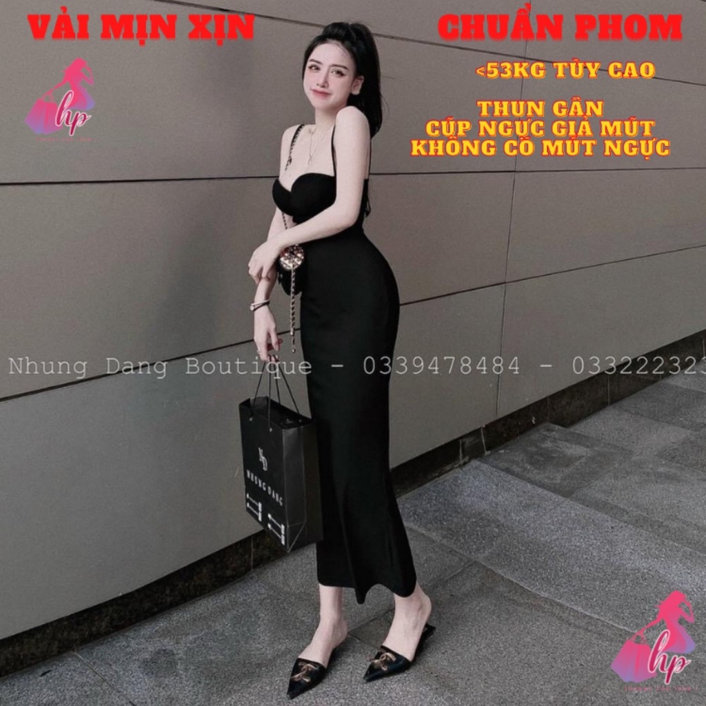Váy body nữ 2 dây maxi, đầm cúp ngực không mút sang chảnh thích hợp đi chơi đi tiệc- VD190