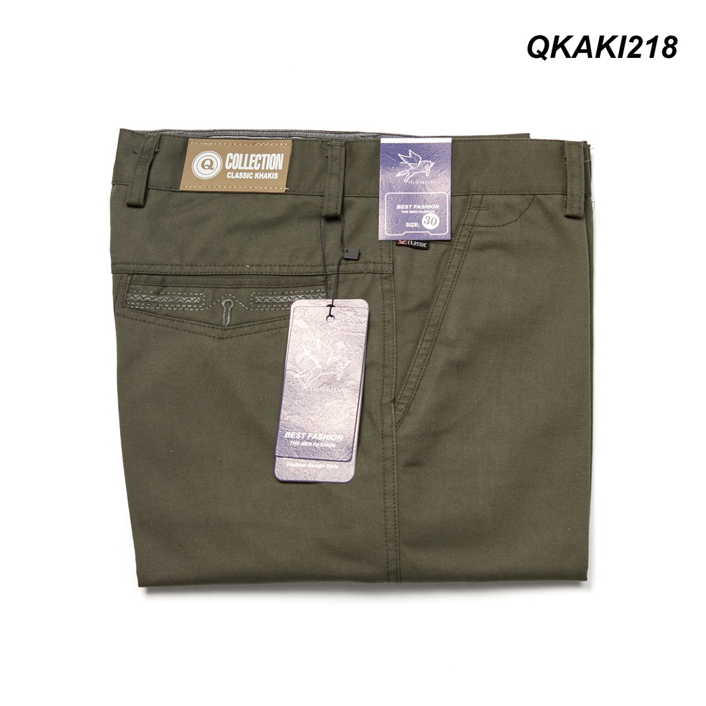 Quần kaki nam trung niên ống đứng chất vải dày mềm mát không ra màu không xù lông QKAKI21