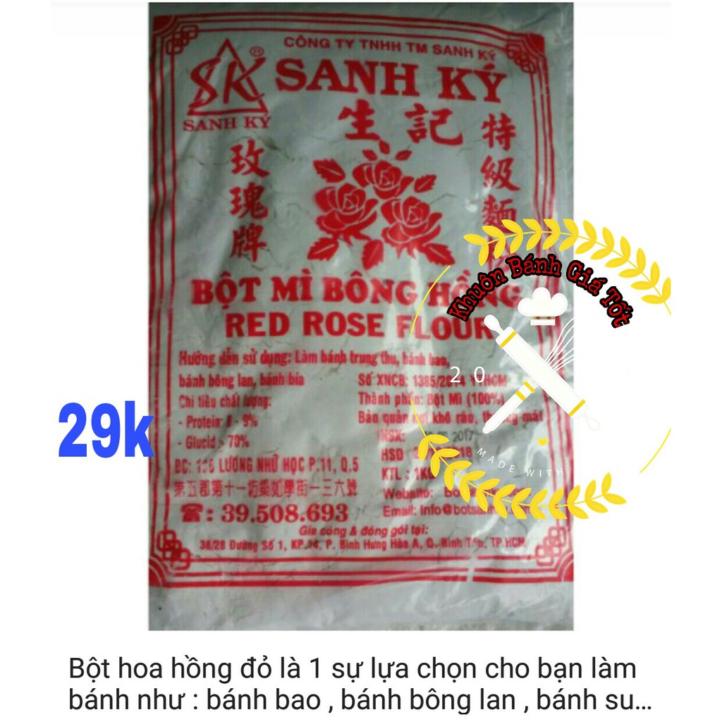 Bột Mì Bông Hồng Sanh Ký 1kg