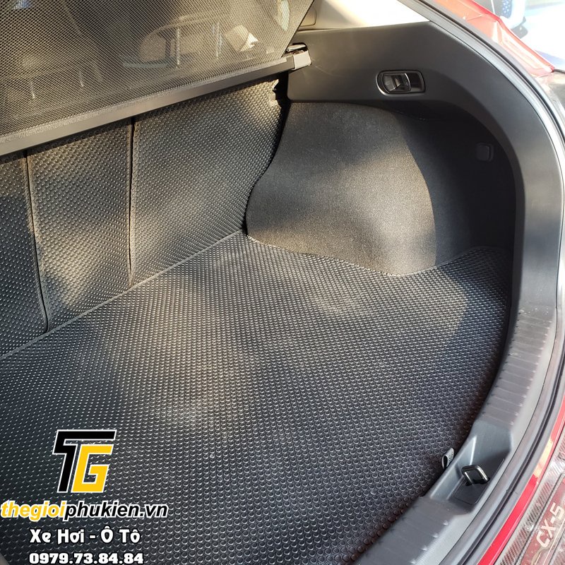 Bộ lót cốp và lưng hàng ghế Mazda CX5, CX-5 2018-2020 thương hiệu Kata