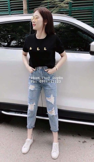 Quần BÒ NỮ DÁNG BAGGY THỜI TRANG HÀN QUỐC SIÊU BỀN ĐẸP.