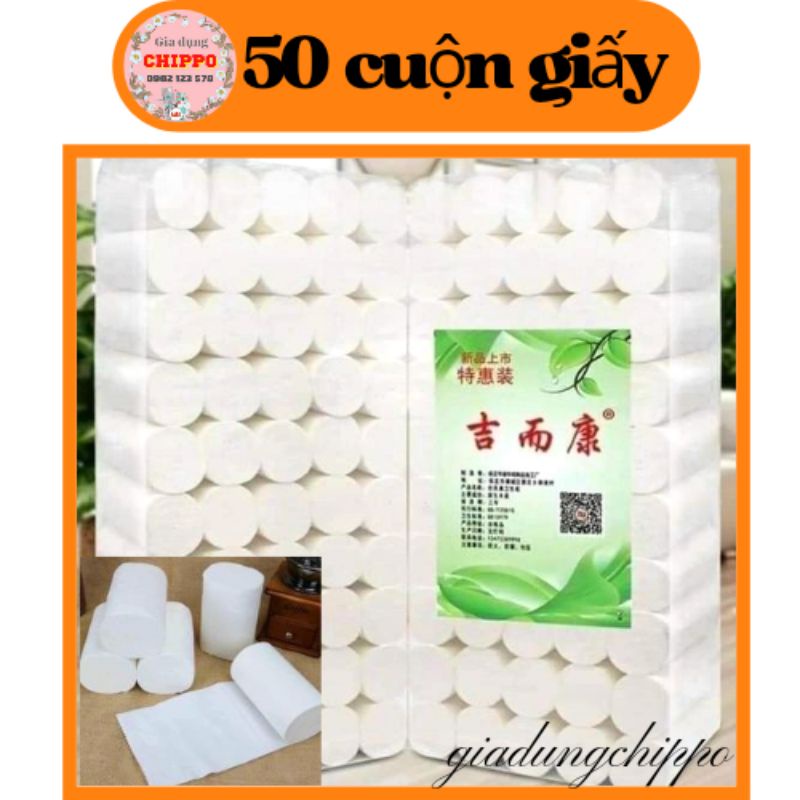 COMBO (50 cuộn) Giấy vệ sinh cao cấp