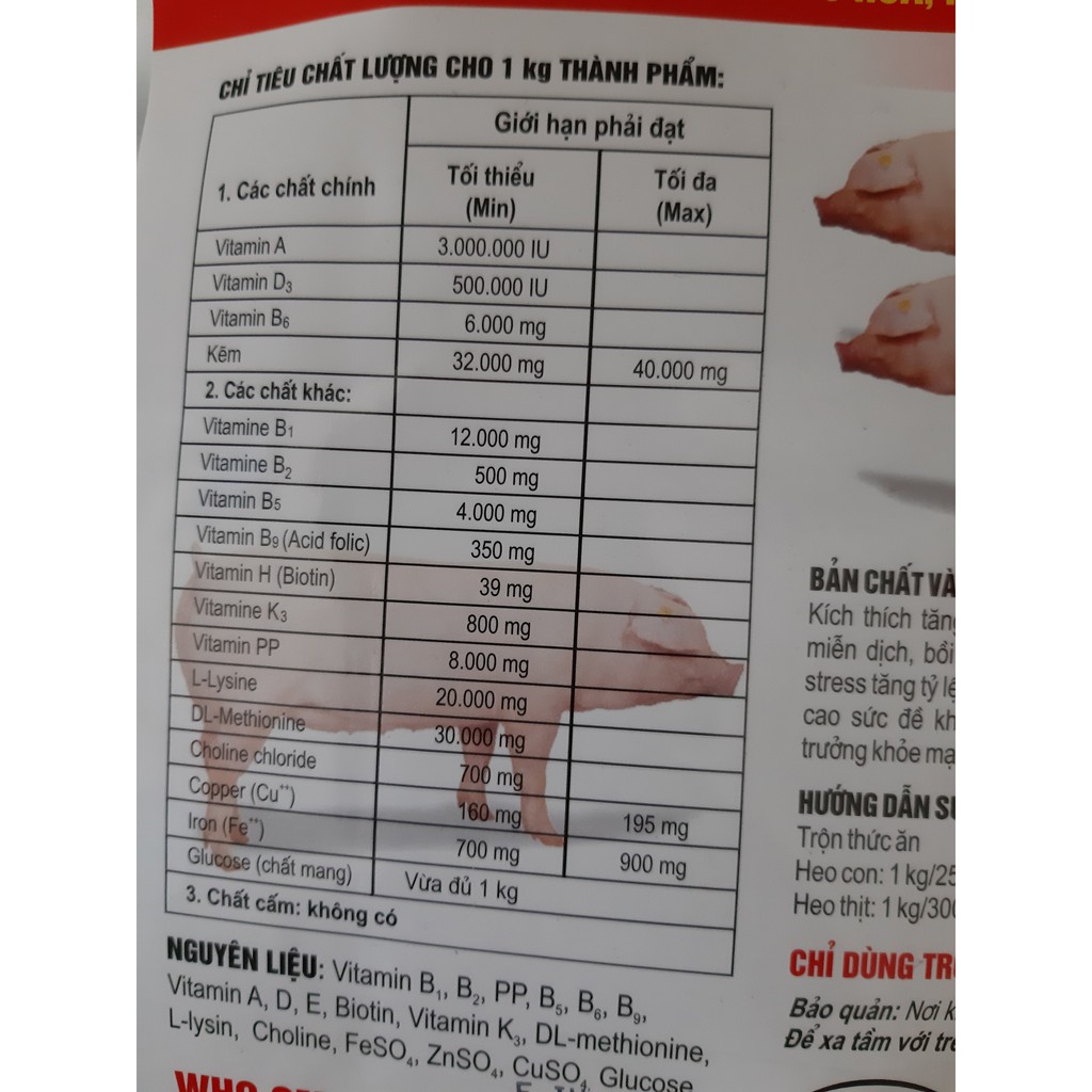 1kg MIX- SIÊU VỖ BÉO HEO