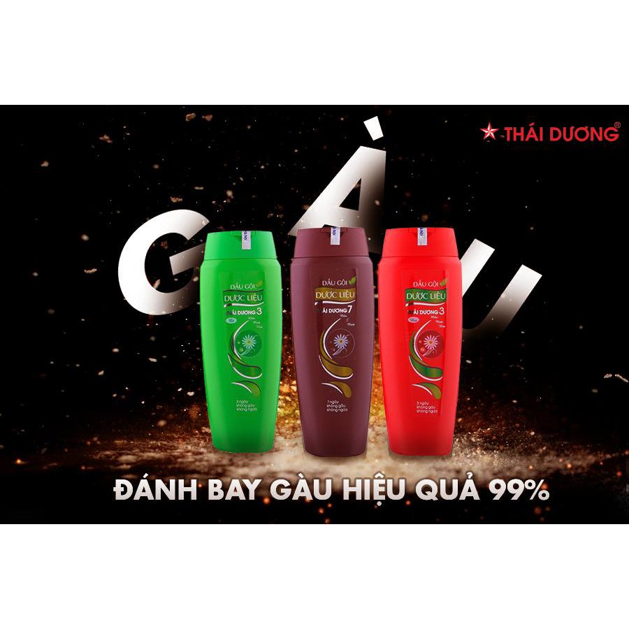 Dầu Gội Dược Liệu Thái Dương 3 và Thái Dương 7 200ml