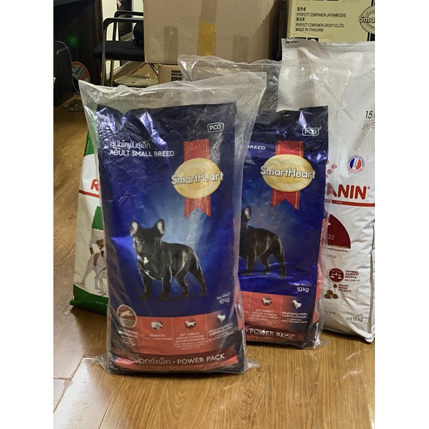 Thức ăn hạt Cho bé Bull Pháp Smartheart Power Pack Small Breed Adult