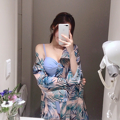 2019 mới áo tắm Hàn Quốc nữ một mảnh cảm giác nóng mùa xuân tắm phù hợp với áo tắm eo cao | BigBuy360 - bigbuy360.vn
