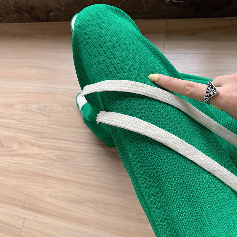 Quần dài IELGY thiết kế lưng cao dáng rộng thời trang cho nữ