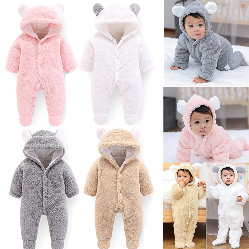 Body liền tất body lông ủ ấm cho bé 0-12 tháng Hàng cao cấp xuất khẩu Châu Âu QSLD01