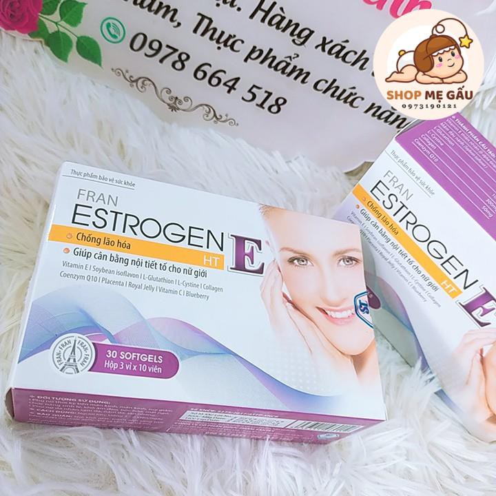 Viên uống bổ sung nội tiết tố nữ Estrogen E hộp 30 viên | BigBuy360 - bigbuy360.vn