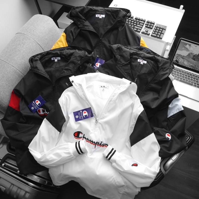 Áo khoác dù  nam nữ Cham pi on