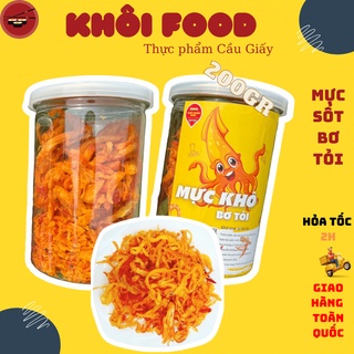Mực bơ tỏi xé tẩm gia vị cay cực đã