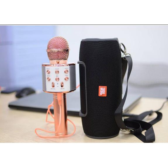 Micro Karaoke KIÊM Loa Bluetooth WS-858 giá rẻ |NgaAnh