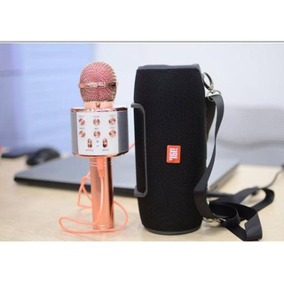 Micro Karaoke KIÊM Loa Bluetooth WS-858 giá rẻ.( mini-karaoke-loa kéo-sony-hát karaoke-jbl-giá rẻ-không dây )