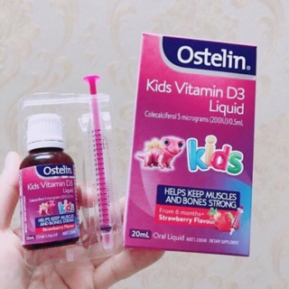 Vitamin d3 liquid ostelin 20ml cho bé từ 6m nhungnho298