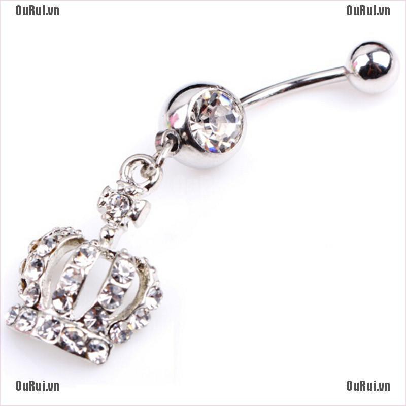 Khuyên Rốn Hình Vương Miện Dễ Thương