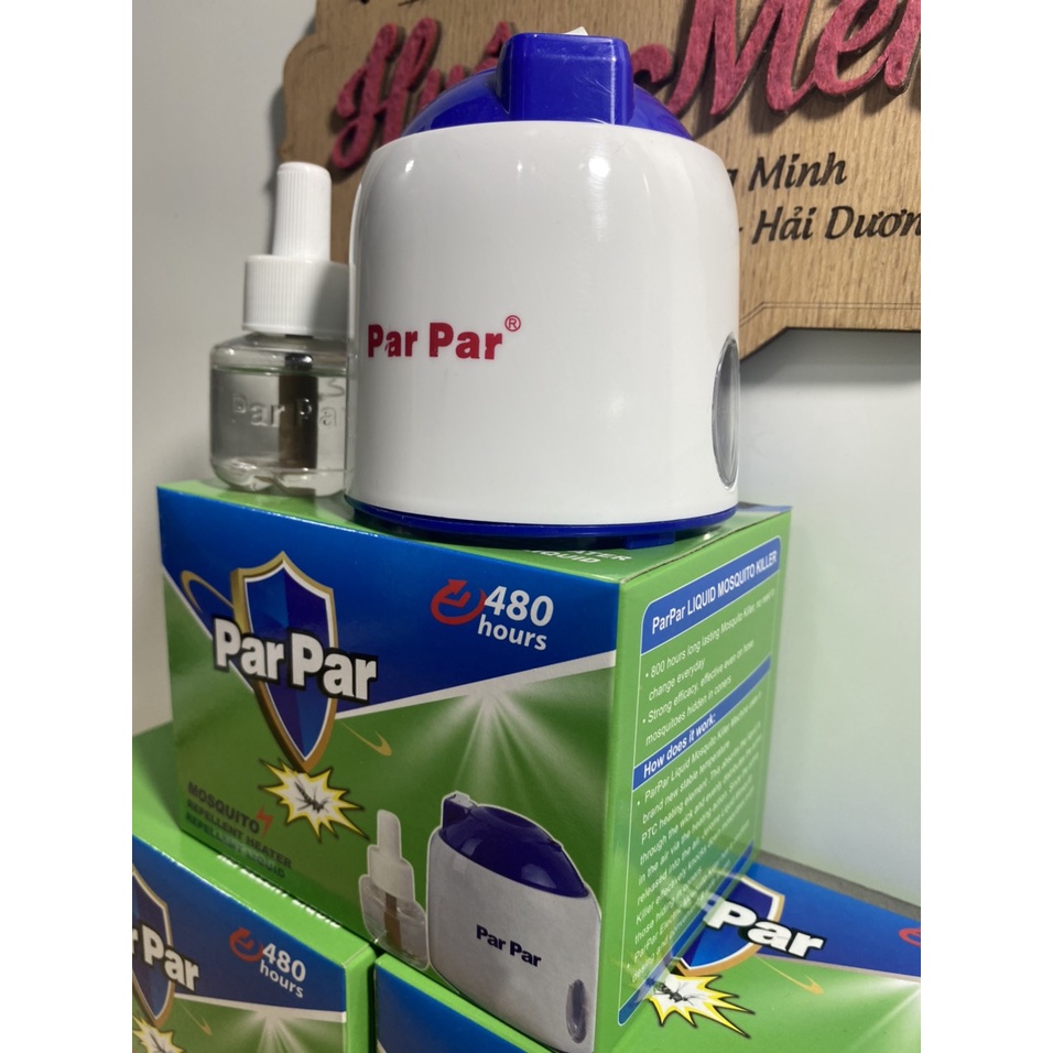 Máy đuổi muỗi parpar DÂY RÚT xông tinh dầu parpar em bé không mùi an toàn và hiệu quả cao