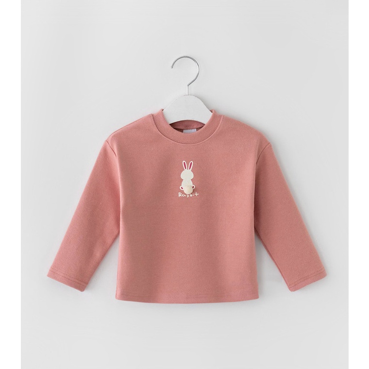 Áo Thun Cotton Dệt Kim Tay Dài Màu Sắc Kẹo Ngọt Phong Cách Phương Tây Thời Trang Xuân Thu Dành Cho Bé Trai Và Bé Gái 0438