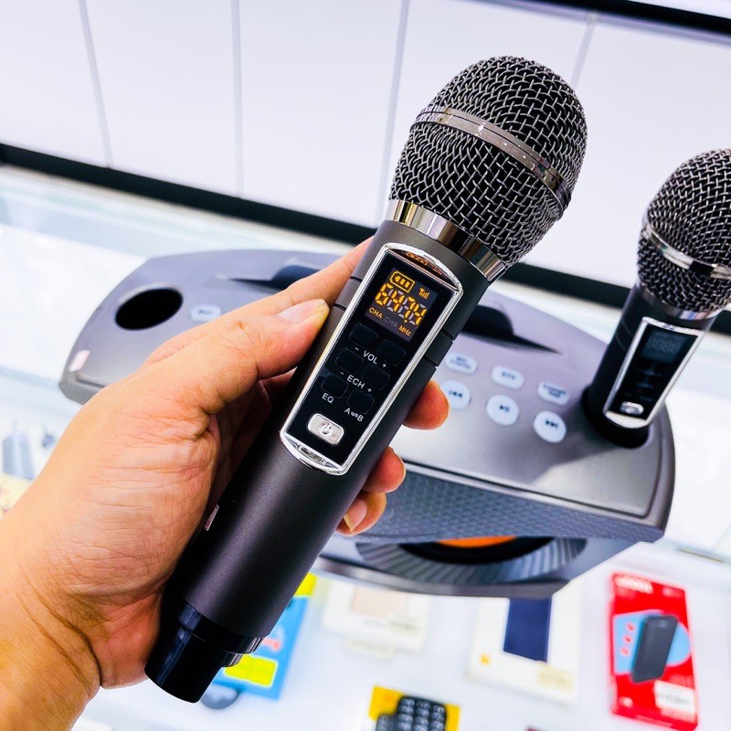 Loa Karaoke Bluetooth Kèm 2 Micro Cực Hay  Mắt Cú SD 306 Plus (Bản Nâng Cấp Của SD 306)