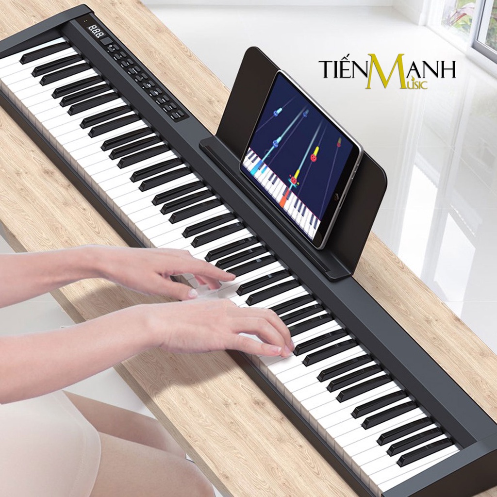 Đàn Piano Điện Konix PH88CL - Đàn, Chân, Bao, Nguồn 88 Phím nặng Cảm ứng lực Có Loa, Bluetooth, Pin sạc PH88