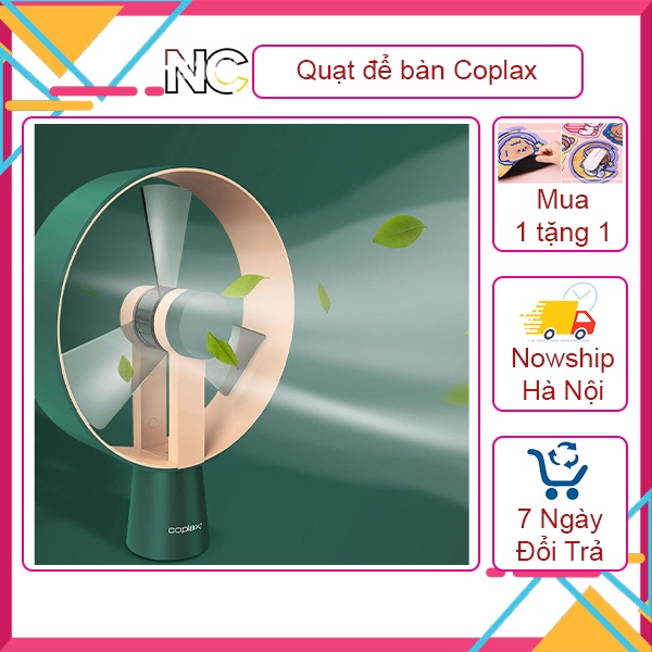 Quạt để bàn Coplax Thụy sĩ êm ái độ bền cao, quạt cây nâng hạ được độ cao tiện ích