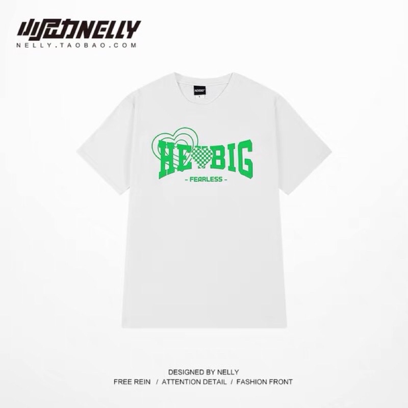 Áo phông nelly heybig sale (có sẵn) asl heybig fearless xanh