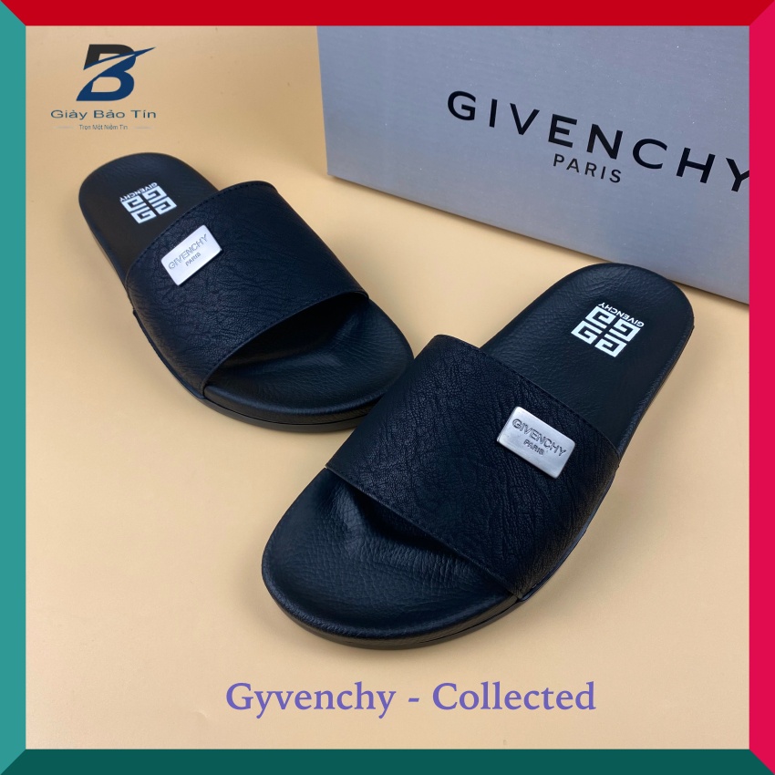 {NEW} Dép nam Gyvenchy dép nam quai ngang mới nhất quai da đế cao su 4 màu hot kiểu dáng mới lạ full box