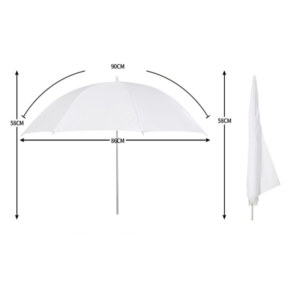 Dù tản sáng làm mịn ánh sáng 83CM công cụ hỗ trợ chụp ảnh ở ngoài trời hay trong studio - hàng chính hãng Refutuna