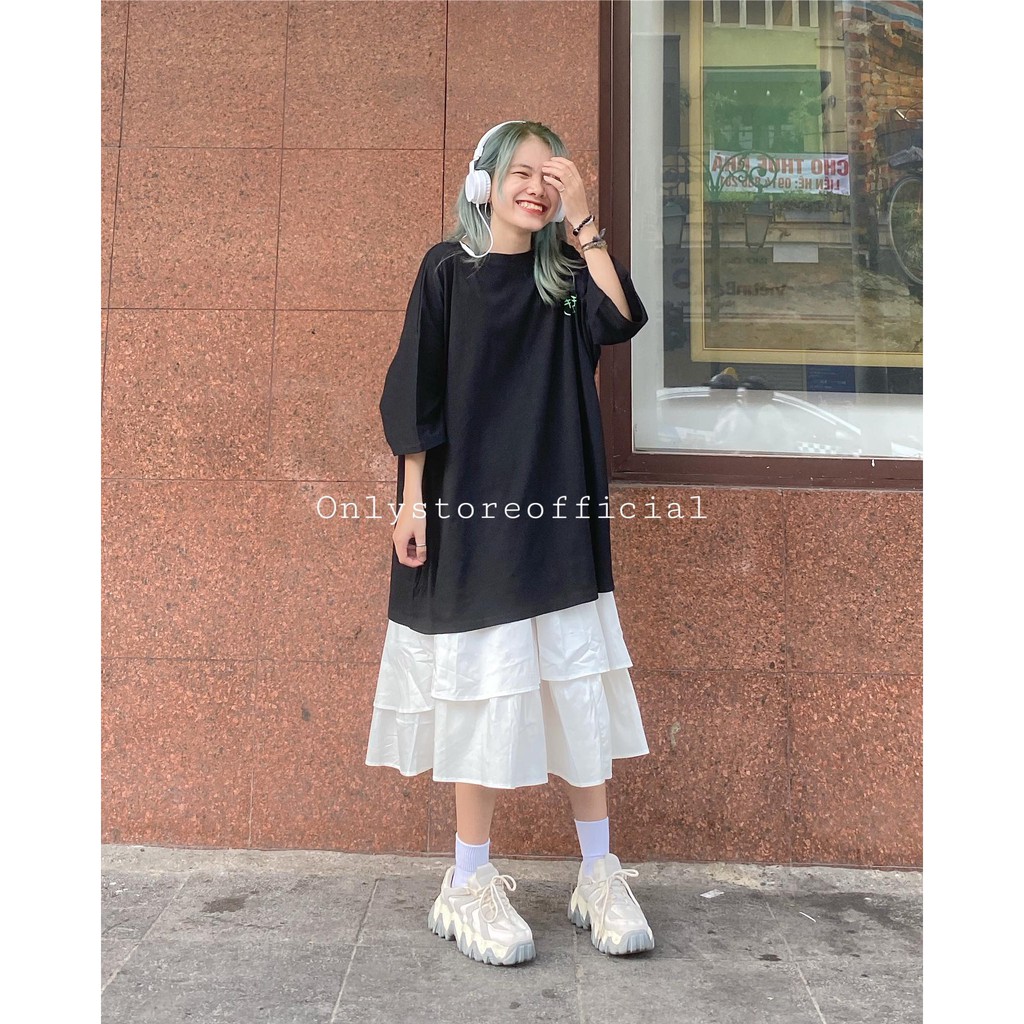 set áo váy, áo oversz,chân váy 2 tầng | BigBuy360 - bigbuy360.vn