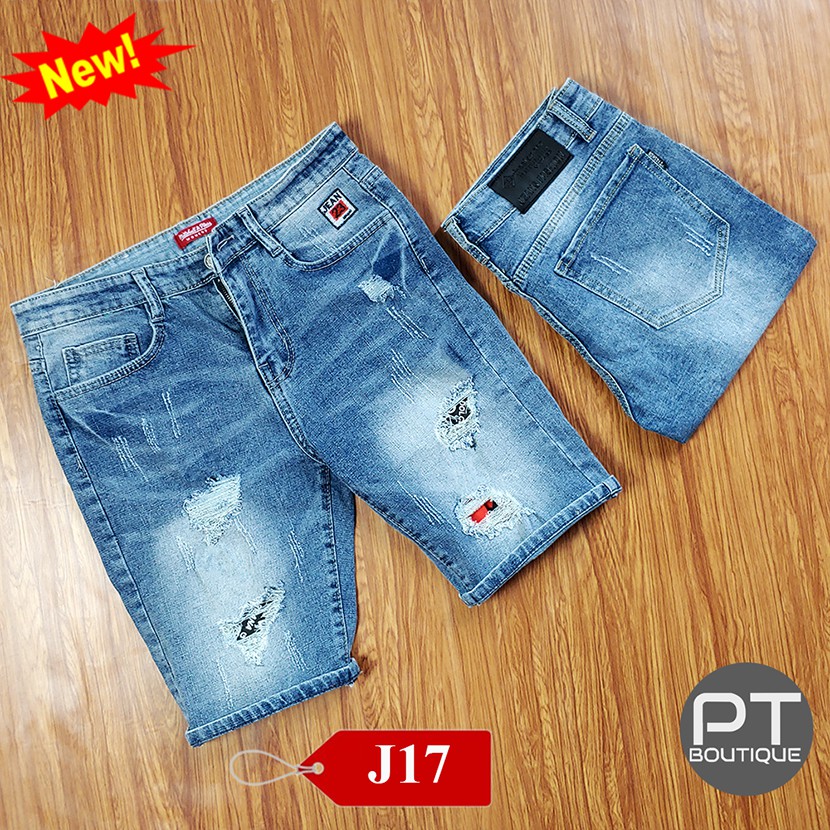 QUẦN BÒ NGỐ NAM, SHORT JEAN CO DÃN, DÀY DẶN,TRẺ TRUNG ,NĂNG ĐỘNG HÀNG VNXK J17