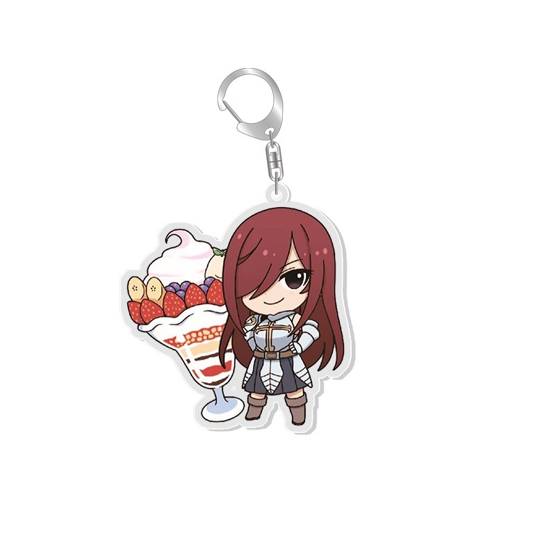 Móc khóa in hình FAIRY TAIL x EDEN ZERO Hội pháp sư anime chibi mica trong acrylic quà tặng xinh xắn