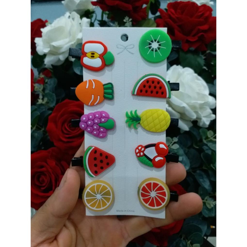 Set 10 kẹp tóc đáng yêu cho bé