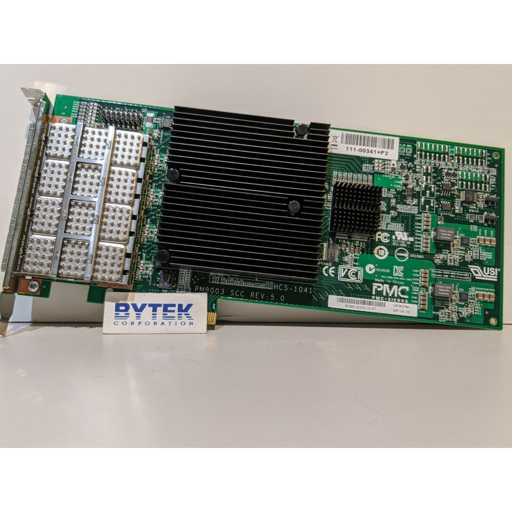 Card SAS PCIe 4 cổng NetApp 111-00341 F2