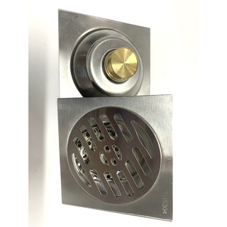 Ga thoát sàn lược rác đúc chống hôi đáy đồng inox sus 304 mờ phi 60