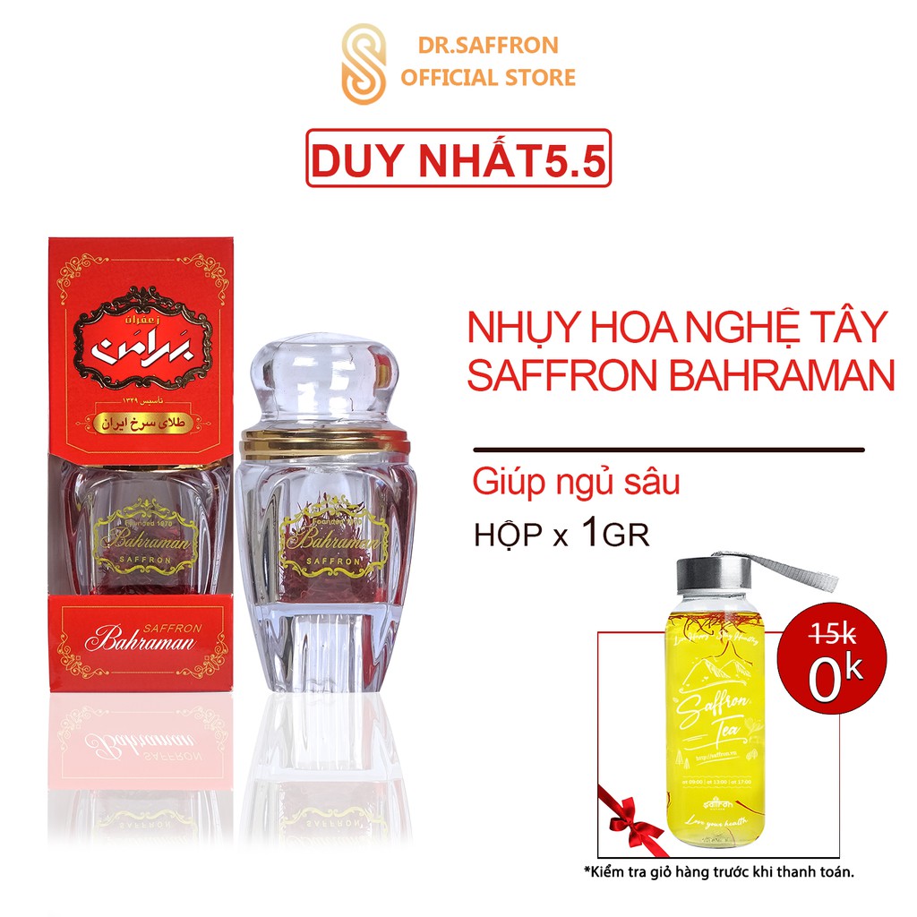 Nhụy Hoa Nghệ Tây SAFFRON BAHRAMAN 1Gram [Date 03/2023]