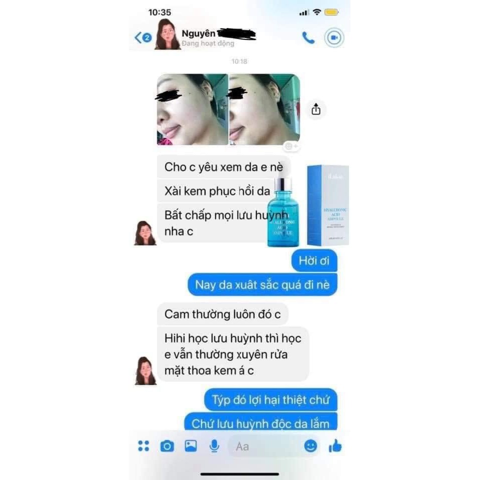 Tinh Chất Serum Dưỡng Ẩm HA  ILAKIA Giúp Căng Bóng Da Phục Hồi, Tái Tạo, Chống Lão Hoá Da - Nhập Hàn | BigBuy360 - bigbuy360.vn