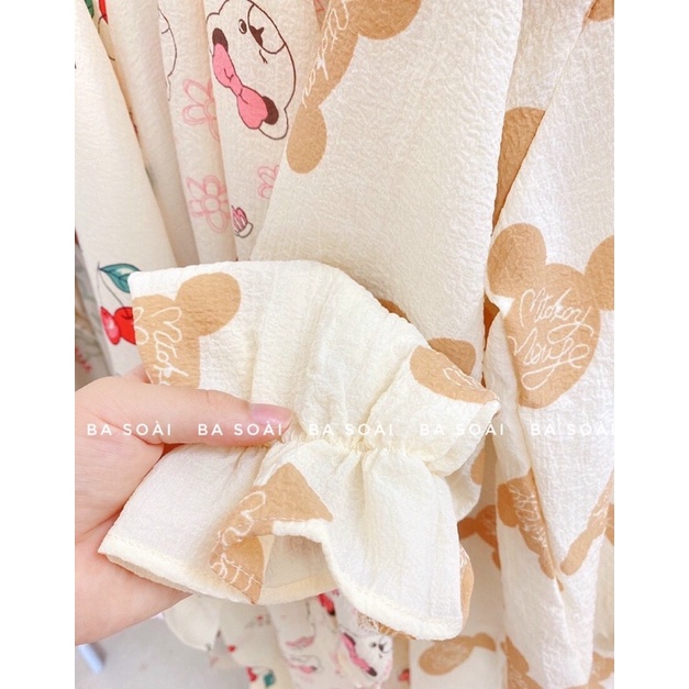 Bộ ngủ đũi dài hình cute freesz mặc dưới 63kg | BigBuy360 - bigbuy360.vn
