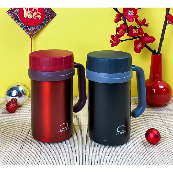 LHC9002B - Cốc giữ nhiệt Basic Table Mug Lock&Lock 500ml, 68mm - Màu đen