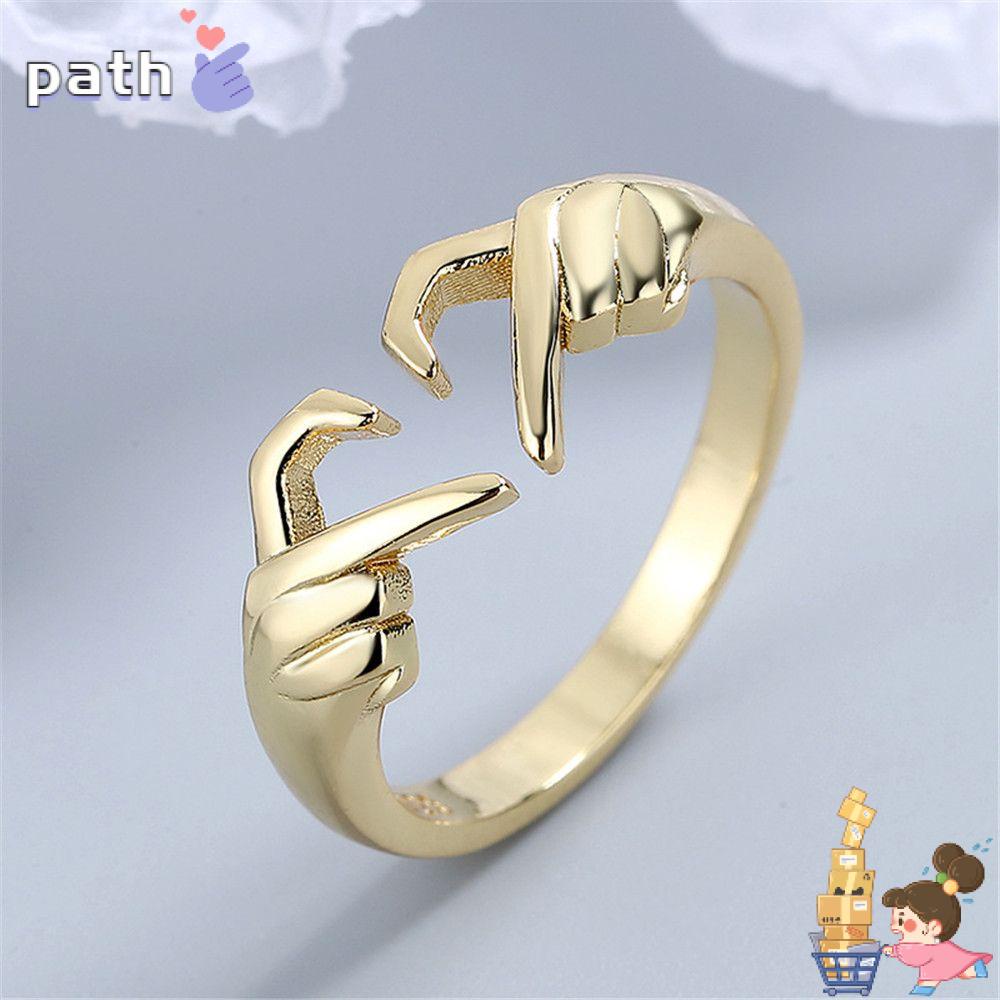Nhẫn hình bàn tay trái tim thời trang lãng mạn cho tình nhân