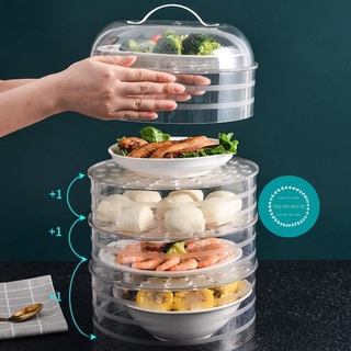 Lồng bàn đậy thức ăn 5 tầng tiện dụng.