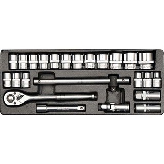 Bộ tuýp vặn tay 1/2" 25 chi tiết yt-12661