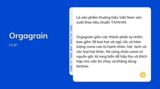 Sữa hạt Orgagrain -900g