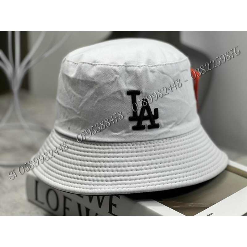 Mũ bucket Hàn quốc - nón tai bèo 2 mặt thêu La năng động phong cách ulzzang hàn quốc đơn giản