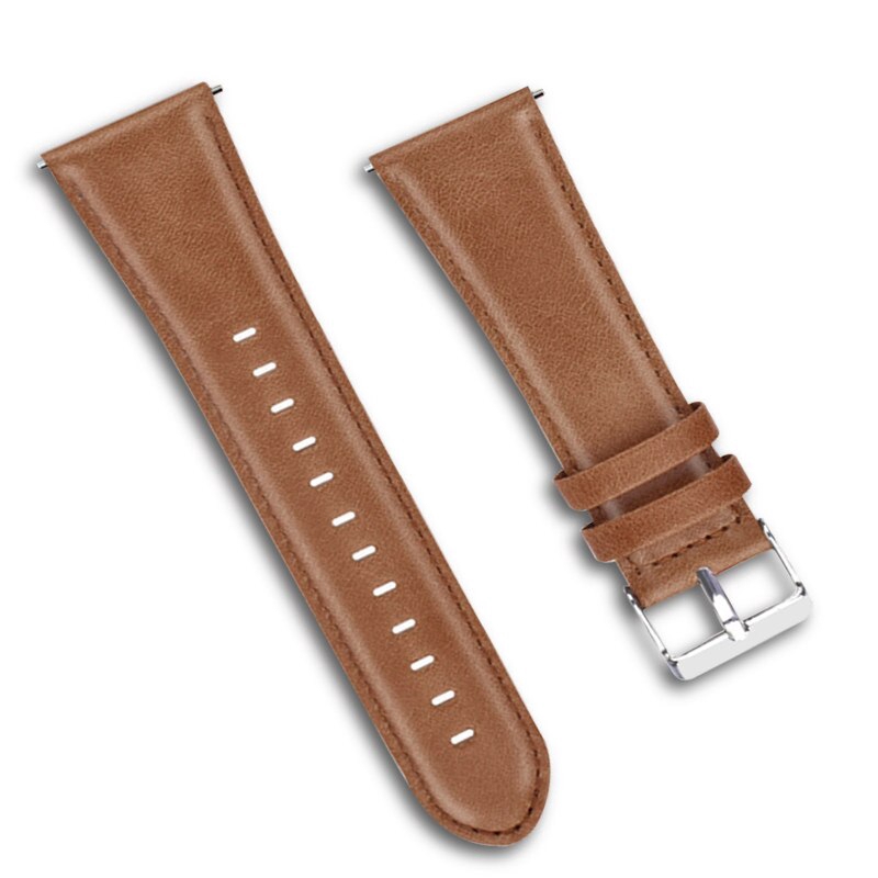 Dây Đeo Bằng Da Thật 22mm 20mm Cho Đồng Hồ Thông Minh Samsung Galaxy Watch 46mm 42mm Active Gear S3 S2 Classic Frontier